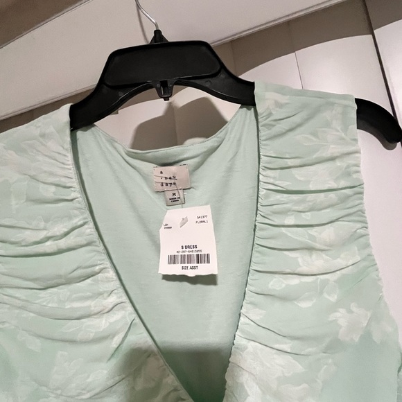 A New Day Mint Green Ruched Maxi Dress - Picture 4 of 8